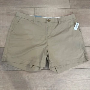 OLD NAVY WOMENS TAN KHAKI SHORTS SIZE 14 NEW - Picture 1 of 10