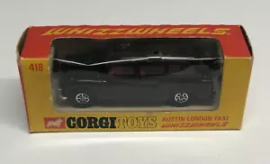 Corgi Toys 418 AUSTIN LONDON TAXI die-cast WHIZZWHEELS in original box - Picture 1 of 10