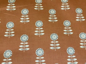 Tapicería ciega artesanal de tela Boden Panamá algodón mandarina mandarina - Imagen 1 de 4