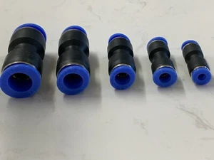 equal straight connector pneumatic push-In Fitting For Air,Water 4 6 8 10 12mm. - Picture 1 of 9