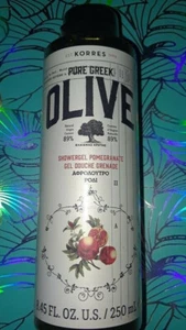 KORRES PURE GREEK OLIVE SHOWERGEL in POMEGRANATE 8.45 fl.oz. Sealed/New - Picture 1 of 2