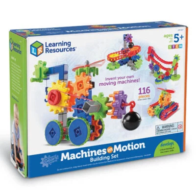 Learning Resources Gears Machines in Motion STEM Building Set - Image 1 of 4