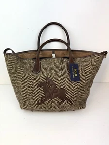 Polo Ralph Lauren Irish Herringbone Big Pony Medium Bellport Bag - Bild 1 von 9