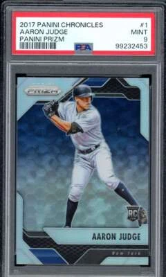 Aaron Judge Rookie Card 2017 Panini Chronicles Prizm #1 PSA 9 - Image 1 of 2