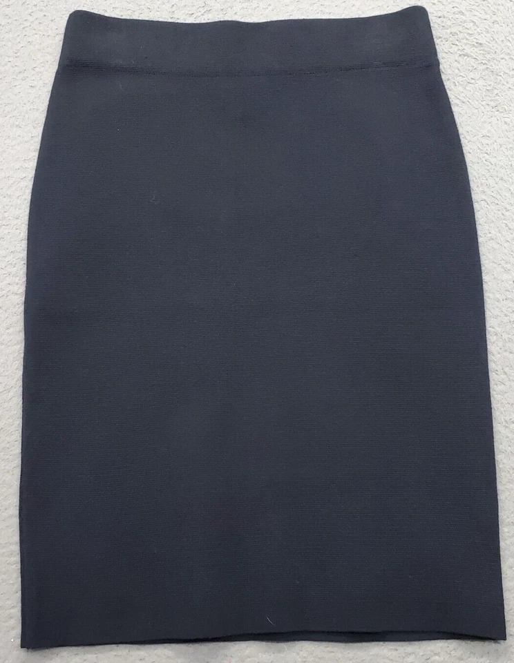 Falda recta y lápiz Chaps para mujer S negra mezcla de algodón cintura elástica tirar Foto 1 de 4