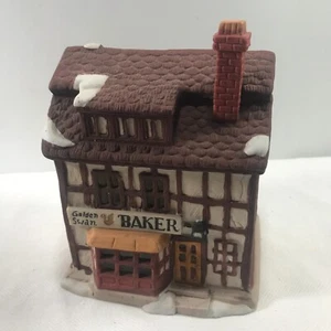 Dept 56 Dickens Village 1984 GOLDEN SWAN BAKER #65153 One Of Original 7 Retired - Picture 1 of 8