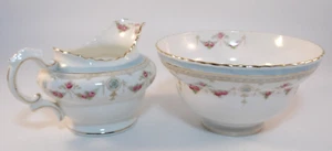 Samuel Radford Floral Gilded Victoria Milchkännchen Sahnekännchen & Zuckerdose 1920er sehr guter Zustand - Bild 1 von 16