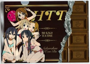 cartella file trasparente K-ON anime Hirasawa Yui Akiyama Mio Ritsu Tsumugi Nakano Azusa - Foto 1 di 2