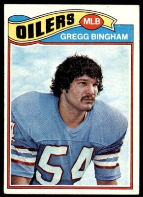 1977 TOPPS GREGG BINGHAM HOUSTON OILERS #366 - Image 1 of 2
