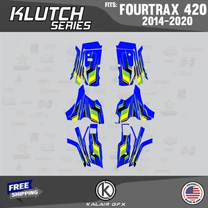 Graphics Kit for HONDA FOURTRAX 420 (2014-2023) Klutch-blue - Picture 1 of 6