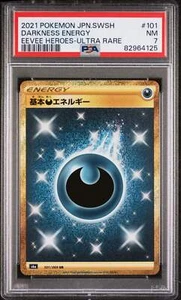 PSA 7 - Eevee Heroes - Darkness Energy #101 - Picture 1 of 2