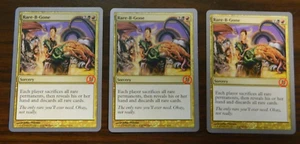 MTG Unhinged Rare-B-Gone x3 Gold Rare (#119) Unplayed Excellent - NM Con - Picture 1 of 2