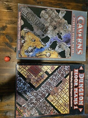 Mazmorras y Cavernas Planos Juegos Taller De Colección 20 Caras Troquel Incluido Foto 1 de 3