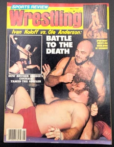 SPORTS REVIEW WRESTLING MAY 1980 IVAN KOLOFF OLE ANDERSON BRUISER BRODY FUNK - Picture 1 of 4