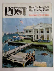 VINTAGE THE SATURDAY EVENING POST JUNE 23, 1962 HOW TO TOUGHEN OUR FLABBY YOUTH - Picture 1 of 5