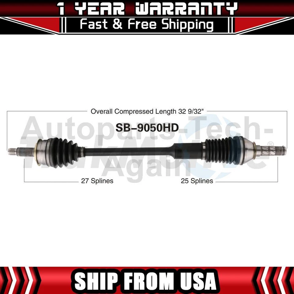 Eje delantero conductor CV eje articulado se adapta a 08 2009 2010 2011 2012 Subaru Tribeca Foto 1 de 1