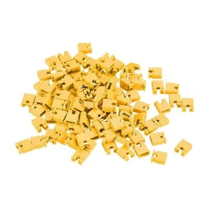 200pcs 2.54mm Pin Header Jumper Cap Short Circuit Connection Cap (Yellow) - Picture 1 of 1