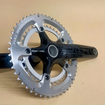 CONJUNTO DE MANIVELA DE CARBONO FSA SL-K LIGHT 175mm 53/39T BB30 - Imagem 1 de 4