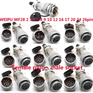 WEIPU WF28 2 to 26Pin Waterproof Electrical Wire Plug Socket,LED Power Connector - Picture 1 of 29