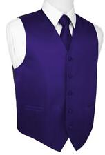 Men's Satin Formal Tuxedo Vest, Tie & Hankie Set. Wedding, Prom, Cruise, Dress