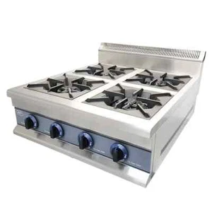 Commercial Gas Cooker 4 Burner Cooker Table Top LPG - Picture 1 of 3
