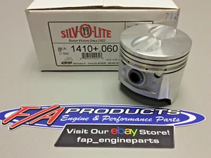 Chevy 265 V8 Flat Top Pistons 1955 1956 1957 Silvolite 1410.060 Set Of 8 - Picture 1 of 3