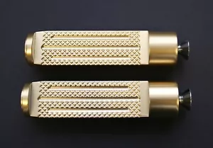 Accutronix 4" Knurled Milled Brass Toe Pegs - Picture 1 of 1