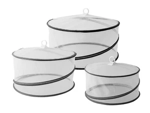 New Avanti 3 Piece Pop Up Food Covers Fold Able Mesh Fresh Protection Picnic - Picture 1 of 2