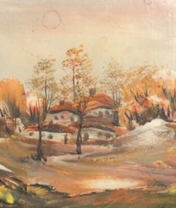 VINTAGE IMPRESSIONIST OIL PAINTING LANDSCAPE - Picture 1 of 10