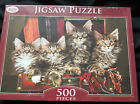 Lovely NEW & BOXED FOUR KITTENS/CATS Toyrific 500 Piece Puzzle in VGC