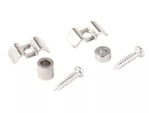 Vintage String Tree Guide Retainer set 2 Chrome for Electric Guitar - Foto 1 di 3