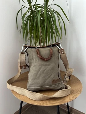 Bolsa de ombros tática vintage Diesel Avant-Garde bege - Imagem 1 de 4