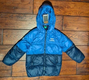 Mon Coeur Unisex Jungen Mädchen gefütterte Jacke mit Kapuze Colorblock Kind Größe 8Y - neu mit Etikett - Bild 1 von 22