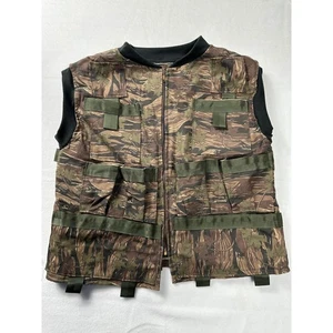 Smokey Branch Camo Cargo Utility Vest Men's Sleeveless Zip Up Pockets Hunting - Picture 1 of 11