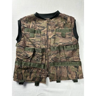 Smokey Branch Camo Cargo Utility Vest Men's Sleeveless Zip Up Pockets Hunting - Image 1 of 4