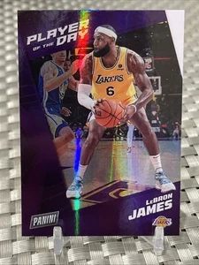 LEBRON JAMES 2021-22 Panini Player Of The Day RAINBOW FOIL Parallel #24 Lakers - Picture 1 of 3