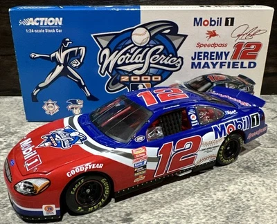 2000 Jeremy Mayfield #12 Mobil 1 MLB World Series 1/24 Action Nascar Diecast - Image 1 of 4