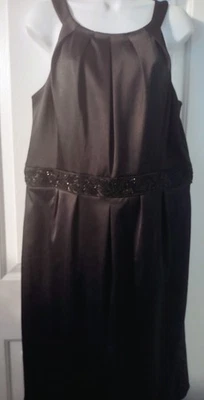 Vestido negro satinado CACHET para mujer talla 16 Foto 1 de 4
