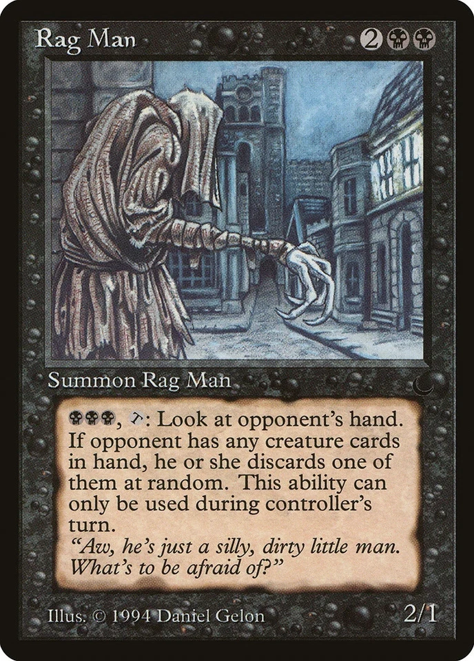 Rag Man The Dark HEAVILY PLD Black Rare MAGIC THE GATHERING MTG CARD ABUGames - Image 1 of 1