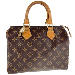 Bolso de Mano Louis Vuitton Speedy 25 Monograma Cuero Tela Marrón 3400 - Imagen 1 de 23
