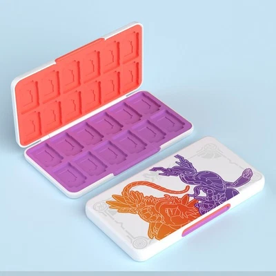 For Nintendo Switch Oled Case 12/24 in 1 Scarlet and Violet Game Storage Holder - Image 1 of 4