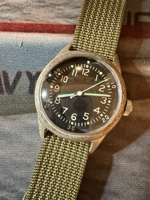 RARE!! Waltham 1942 WW2 US Navy Pilot Watch. Serviced. Aero FSSC-88-W-800. - Image 1 of 4