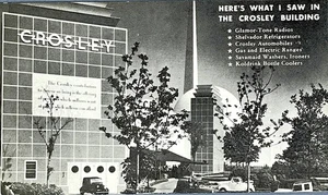 1940 New York Worlds Fair Crosley Building Exterior View Postcard AA71318 - Picture 1 of 4