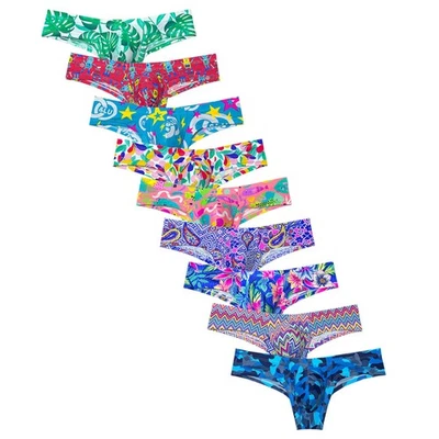 Cheeky Bikini Brief Mens Underwear Cup Pouch Micro Hipster Brief Floral Printed - Image 1 of 4