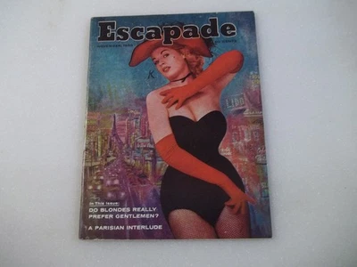 November 1956 Escapade Vol 2#2, Men's Magazine Pinups Humor Fiction Foto 1 de 4