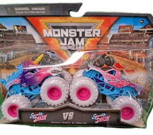 Sparkle Smash vs Sparkle Smash Trucks Monster Jam Series Demo Doble Neumático Blanco - Imagen 1 de 6