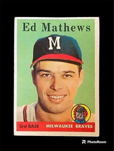 1958 Topps Ed Eddie Mathews #440 VG-EX Milwaukee Braves HoF