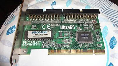 Promise Technology Ultra 66 Dual IDE PCI Controller Card 9841-00 - Image 1 of 2