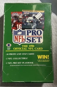 1990 NFL Pro Set Football Series 1 36 Wax Pack Box NEW FACTORY SEALED! - Picture 1 of 5