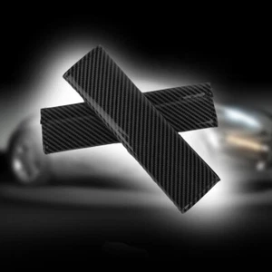 Protector universal para cinturón de seguridad de automóvil JDM negro aspecto fibra de carbono - Imagen 1 de 8